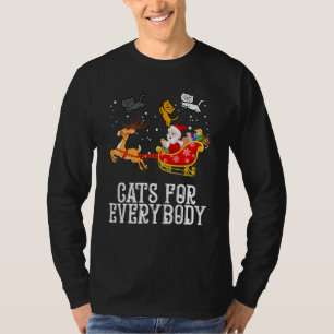 Camiseta Gatos Para Todos Papai Noel Pjs De Natal Gato De N