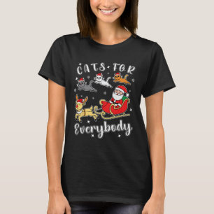 Camiseta Gatos Para Todos Papais noeis Engraçados Xmas Roup