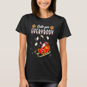 Camiseta Gatos Para Todos Pijamas De Natal X mas Feio Mu