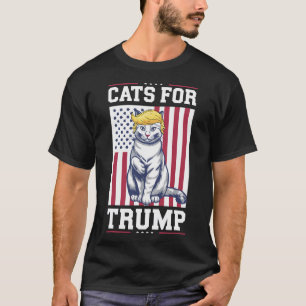 Camiseta Gatos Para Trump 2024 Vote Presidente Donald Trump
