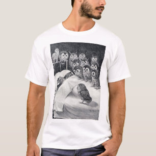 Camiseta Gatos Pássaro da Coruja, Louis Wain