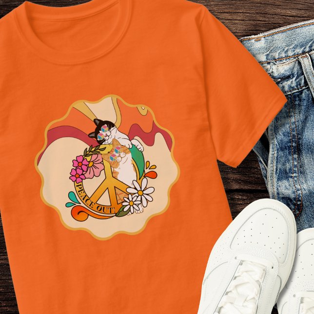 Camiseta Gatos | Paz! (Criador carregado)