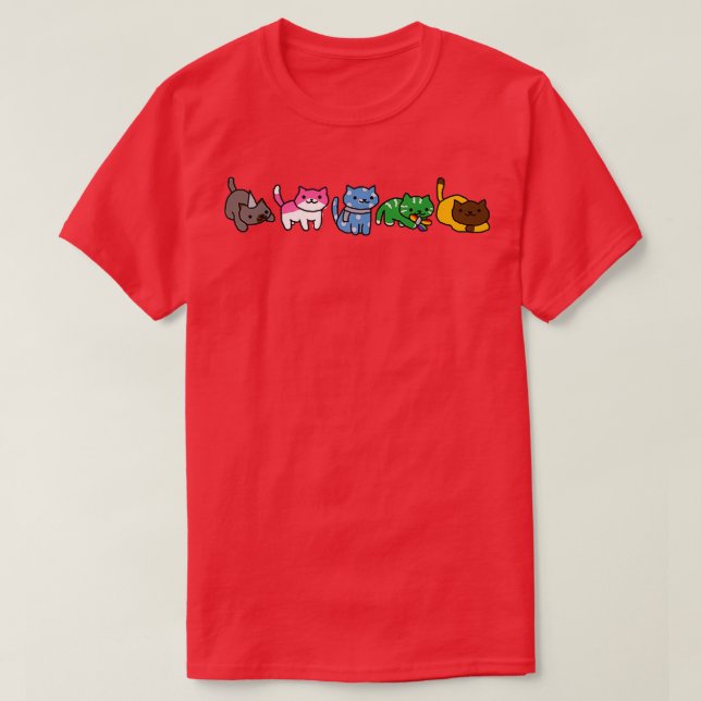 Camiseta gatos pentatonix (Frente do Design)