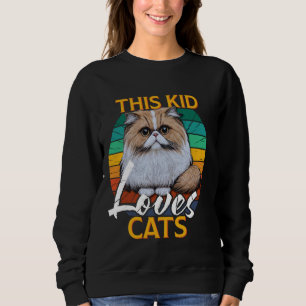 Camiseta Gatos Persa ESTA CRIANÇA ADORA GATOS Gatos Persian