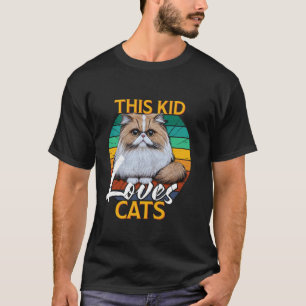 Camiseta Gatos Persas ESTE MENINO AMA GATOS Gatos Persas Cr