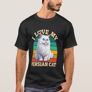 Camiseta Gatos Persas EU AMO MEUS DONOS DE Gatos Persas Vin