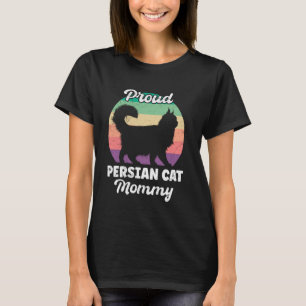 Camiseta Gatos Persas ORGULHOSA MÃE DE GATO PERSA Gata Mãe 