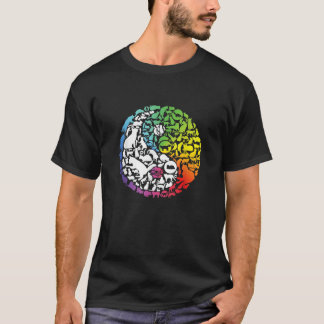 Camiseta Gatos Pets De Gato Pet Yin E Yang Animais Pintam P
