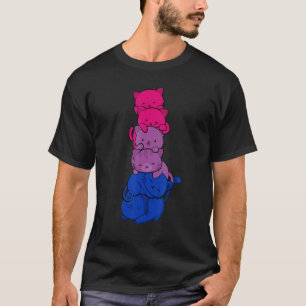 Camiseta Gatos Pile Bissexualidade Bandeira Bisexual Lgbt P