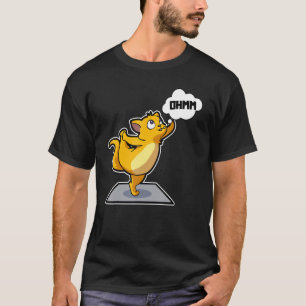Camiseta Gatos Preguiça Poses de Yoga Esportes Ginástica Oh
