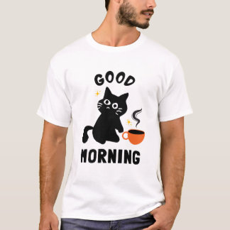 Camiseta gatos pretos bonitos