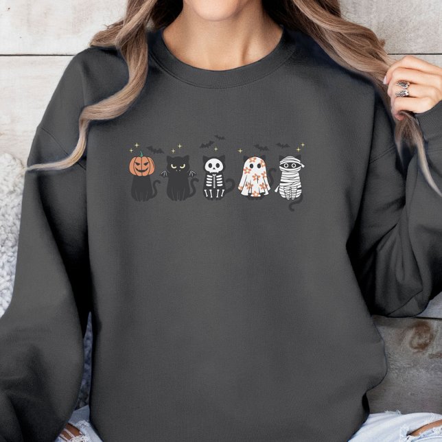 Camiseta Gatos Pretos Do Halloween Estragam Engraçados (Criador carregado)