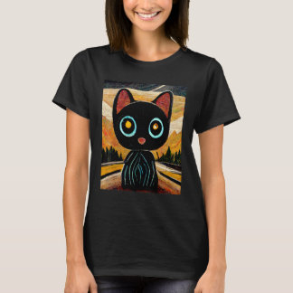 Camiseta Gatos Pretos Inspirados Por Artistas Modernos Olho