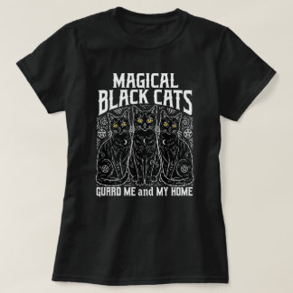 Camiseta Gatos Pretos Mágicos