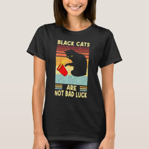 Camiseta Gatos Pretos Não São Azar Para o Dia dos Pais
