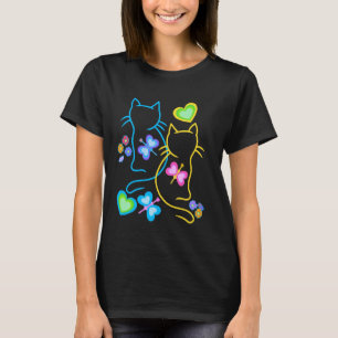 Camiseta Gatos, primavera, verão, gato, crianças, bebê, ins