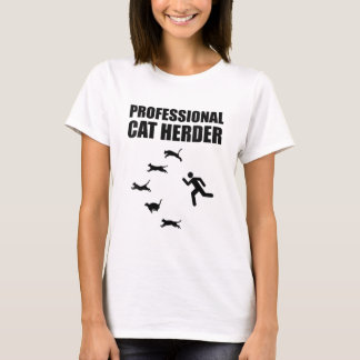 Camiseta Gatos Profissionais De Gato Com Engraçado De Gato