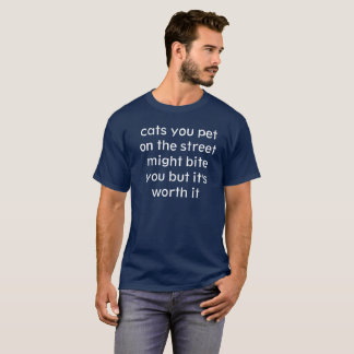 Camiseta gatos que você pet na rua