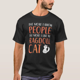 Camiseta Gatos Ragdoll Dono Kitty Pata Amor Meow Gatinho