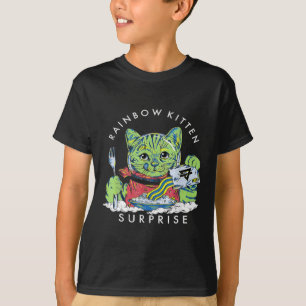 Camiseta Gatos Rainbow Kitten Surpresa Gota Gelada Comida G