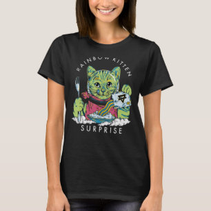 Camiseta Gatos Rainbow Kitten Surpresa Gota Gelada Comida G