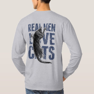 Camiseta Gatos reais do amor dos homens