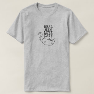 CAMISETA GATOS REAIS DO AMOR DOS HOMENS