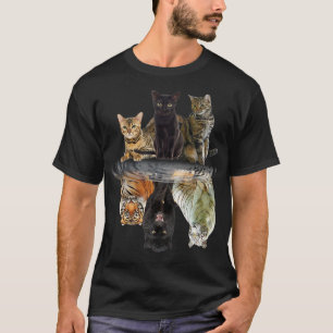 Camiseta Gatos Refletem Amigos De Gato Bonitos Tigre