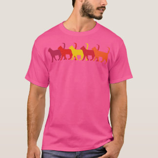 Camiseta Gatos Retro
