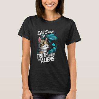 Camiseta Gatos Sabem a Verdade Sobre a Conspiração de Gatos