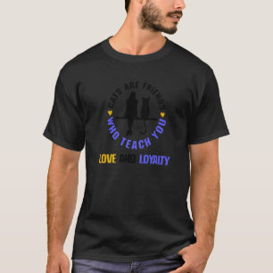Camiseta Gatos São Amigos Que Te Ensinam Amor E Lealdade Ca