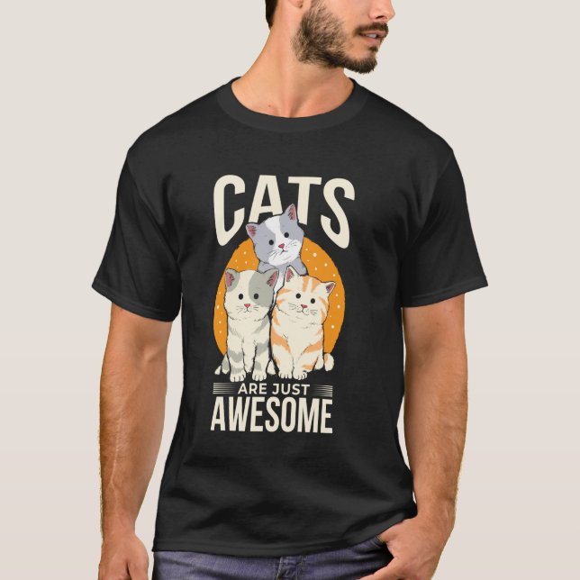 Camiseta Gatos São Apenas Incríveis (Frente)