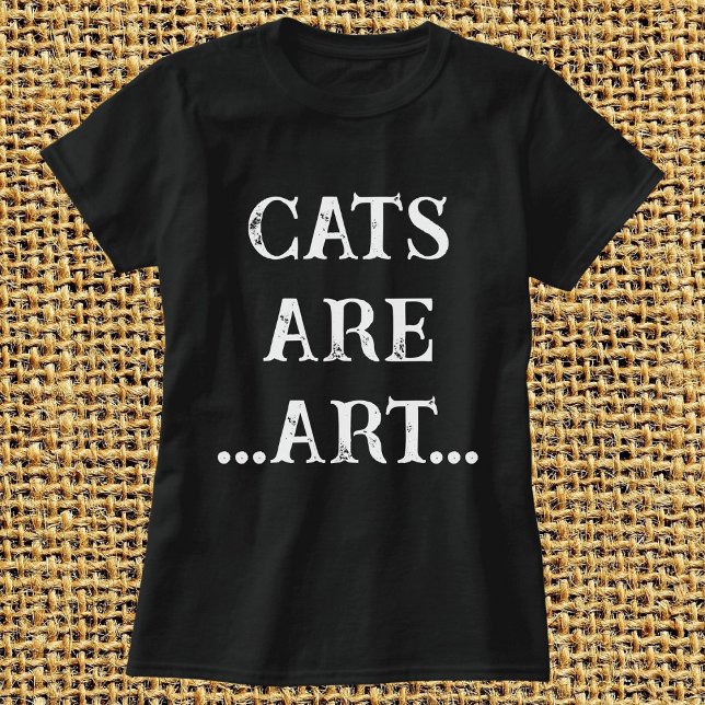 Camiseta Gatos São Arte Engraçada Simples Personalizar Pret (Criador carregado)