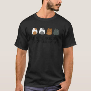 Camiseta Gatos são como batatas fritas que você não pode te