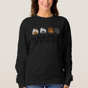 Camiseta Gatos são como batatas fritas que você não pode te