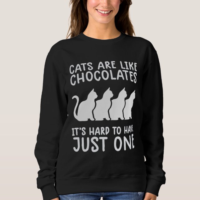 Camiseta gatos são como chocolates gato Kitty (Frente)