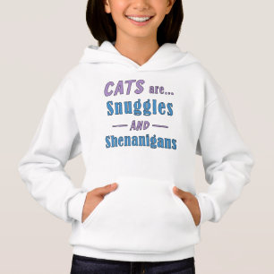 Camiseta Gatos são mascotes e Shenanigans