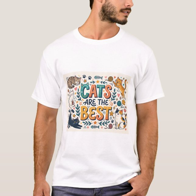 Camiseta Gatos São os Melhores (Frente)