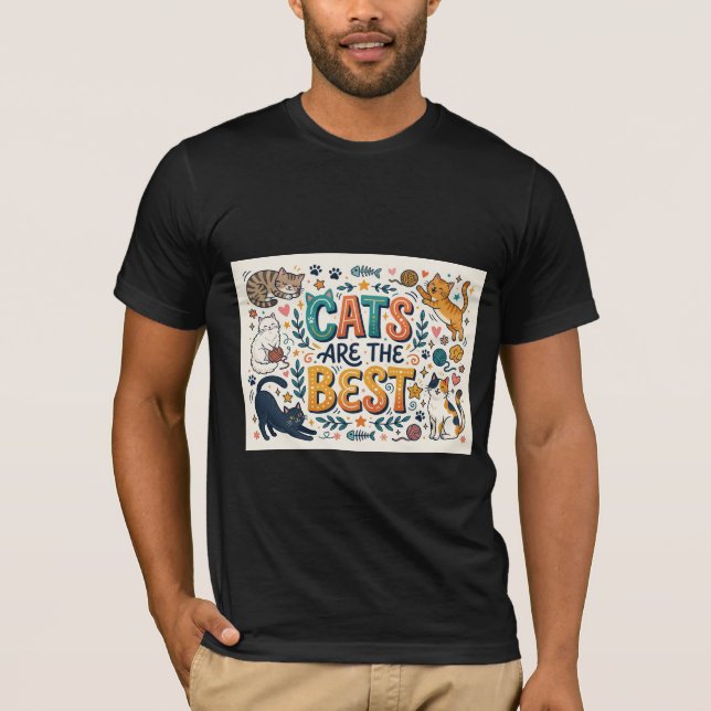 Camiseta Gatos São os Melhores (Frente)