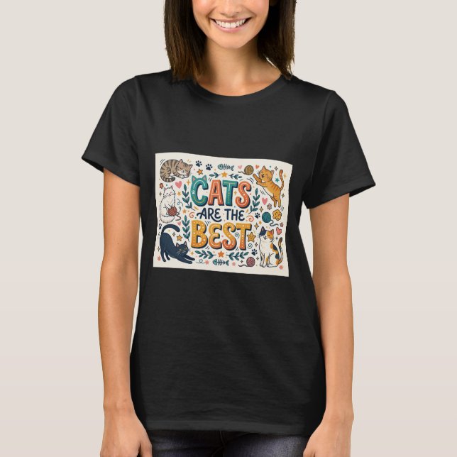 Camiseta Gatos São os Melhores (Frente)