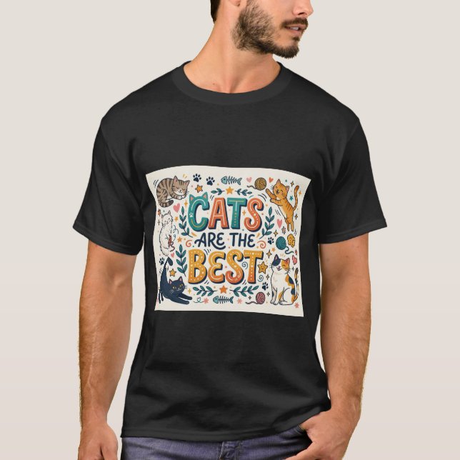 Camiseta Gatos São os Melhores (Frente)