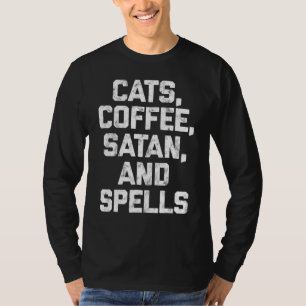 Camiseta Gatos Satã De Café E Feiticeira Testemunha Testemu