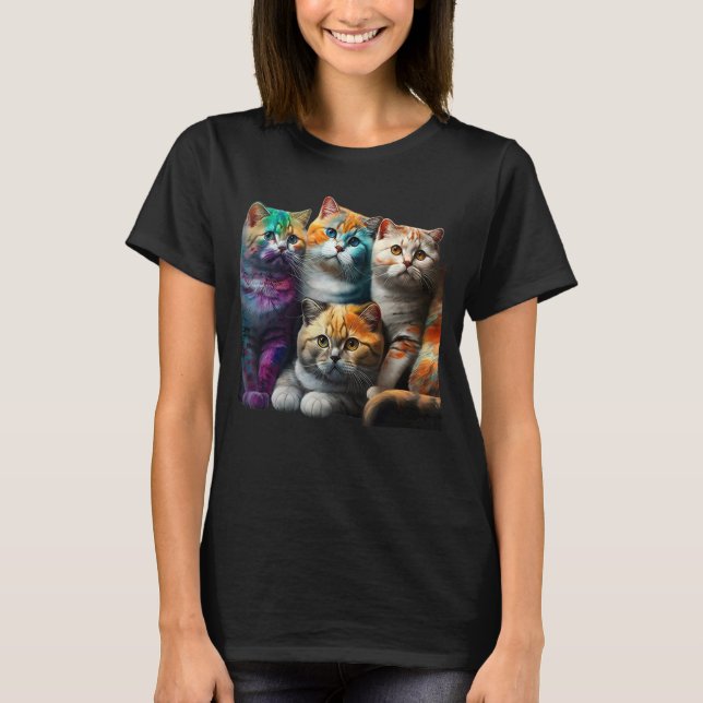 Camiseta Gatos Scottish Fold (Frente)