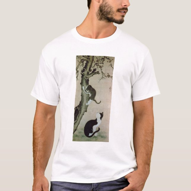 Camiseta Gatos, século XVII (tinta na seda) (Frente)