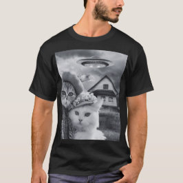Camiseta Gatos selfie com presentes engraçados de gatos OVN