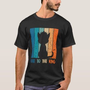 Camiseta Gatos Siameses SALVE AO REI Amantes de Gatos Siame