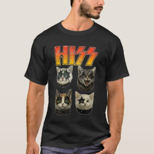 Camiseta Gatos Silvam Rochas Gatinhos Gatinhos Balançando M