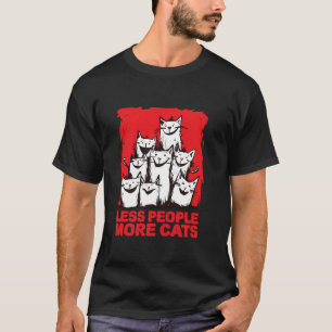 Camiseta Gatos soltos amam declarações alegres mais gatos