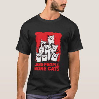 Camiseta Gatos soltos amam declarações alegres mais gatos