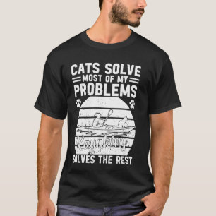 Camiseta Gatos Solucionam A Maioria Dos Meus Problemas Caia